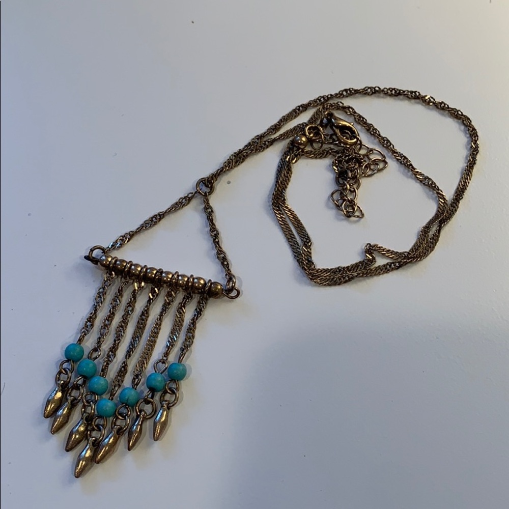 Bar drop necklace